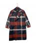 BLACK LABEL CRESTBRIDGE（ブラックレーベル クレストブリッジ）の古着「チェック アルスターコート」｜ネイビー×レッド