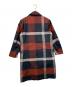 BLACK LABEL CRESTBRIDGE (ブラックレーベル クレストブリッジ) チェック アルスターコート ネイビー×レッド サイズ:Mサイズ：18000円