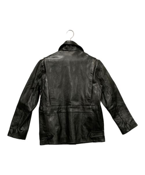 Calvin Klein（カルバンクライン）Calvin Klein (カルバンクライン) レザージャケット ブラック サイズ:Sサイズの古着・服飾アイテム