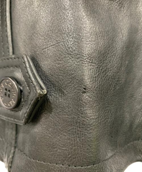 Calvin Klein（カルバンクライン）Calvin Klein (カルバンクライン) レザージャケット ブラック サイズ:Sサイズの古着・服飾アイテム
