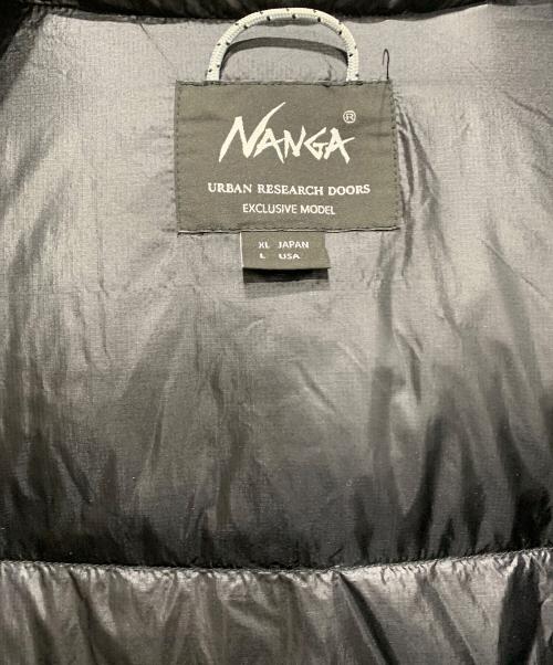 NANGA（ナンガ）NANGA (ナンガ) URBAN RESEARCH DOORS (アーバンリサーチドアーズ) ダウンジャケット ブラック サイズ:XLサイズの古着・服飾アイテム