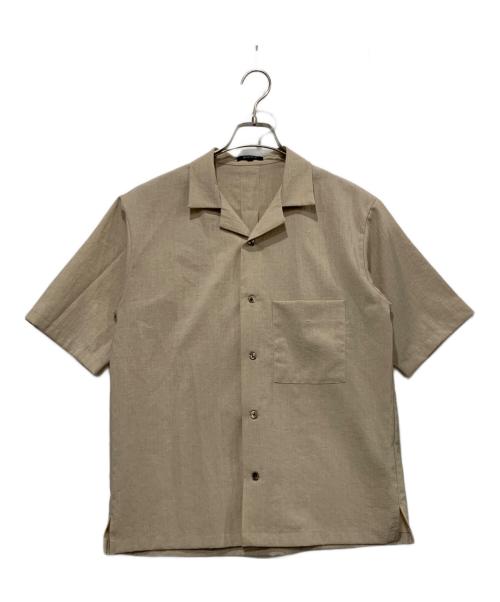 PLST（プラステ）PLST (プラステ) サマートロピカルクロス　オープンカラーシャツセットアップ ベージュ サイズ:Sサイズの古着・服飾アイテム