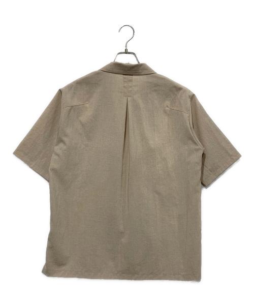 PLST（プラステ）PLST (プラステ) サマートロピカルクロス　オープンカラーシャツセットアップ ベージュ サイズ:Sサイズの古着・服飾アイテム