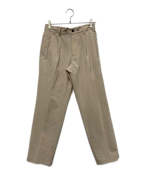 PLST（プラステ）PLST (プラステ) サマートロピカルクロス　オープンカラーシャツセットアップ ベージュ サイズ:Sサイズの古着・服飾アイテム