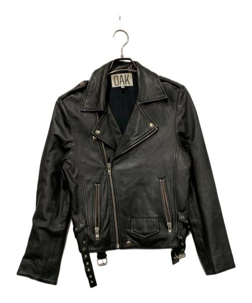 oak（オーク）oak (オーク) レザーライダースジャケット ブラック サイズ:XSサイズの古着・服飾アイテム