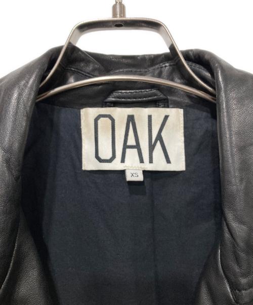 oak（オーク）oak (オーク) レザーライダースジャケット ブラック サイズ:XSサイズの古着・服飾アイテム
