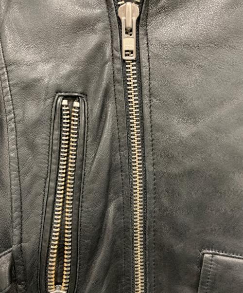 oak（オーク）oak (オーク) レザーライダースジャケット ブラック サイズ:XSサイズの古着・服飾アイテム