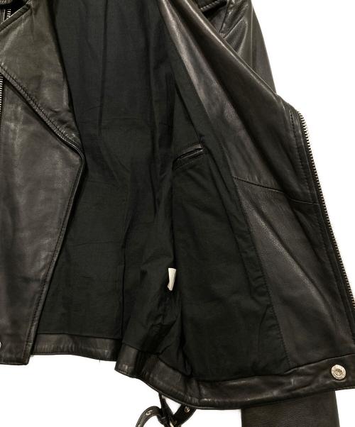 oak（オーク）oak (オーク) レザーライダースジャケット ブラック サイズ:XSサイズの古着・服飾アイテム