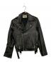 oak（オーク）の古着「レザーライダースジャケット」｜ブラック