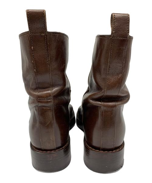 ANN DEMEULEMEESTER（アンドゥムルメステール）ANN DEMEULEMEESTER (アンドゥムルメステール) ミドルブーツ ブラウン サイズ:35の古着・服飾アイテム