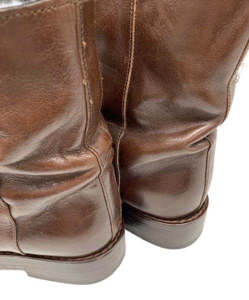 ANN DEMEULEMEESTER（アンドゥムルメステール）ANN DEMEULEMEESTER (アンドゥムルメステール) ミドルブーツ ブラウン サイズ:35の古着・服飾アイテム