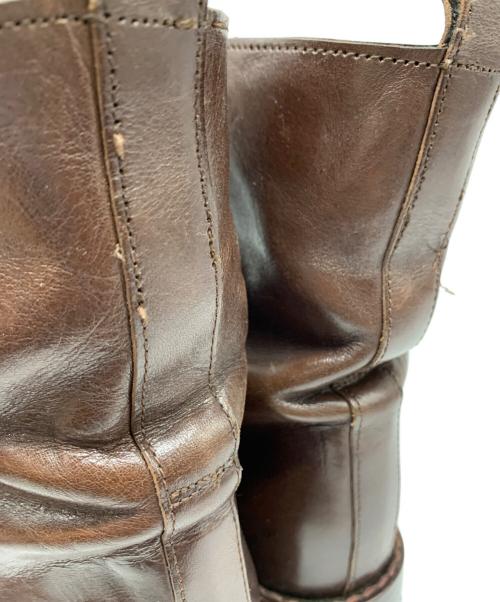 ANN DEMEULEMEESTER（アンドゥムルメステール）ANN DEMEULEMEESTER (アンドゥムルメステール) ミドルブーツ ブラウン サイズ:35の古着・服飾アイテム