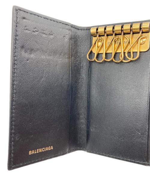 BALENCIAGA（バレンシアガ）BALENCIAGA (バレンシアガ) BBモノグラムキーケース ブラックの古着・服飾アイテム