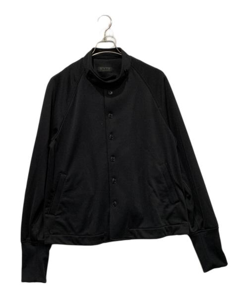 S’YTE YOHJI YAMAMOTO（サイト ヨウジヤマモト）S’YTE YOHJI YAMAMOTO (サイト ヨウジヤマモト) SMOOTH POLYESTER RAGLAN SLEEVE BLOUSON ブラック サイズ:SIZE 3の古着・服飾アイテム