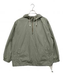 SQUEEZED DESIGN（スクイーズ デザイン）の古着「ハーフジップパーカー」｜グリーン