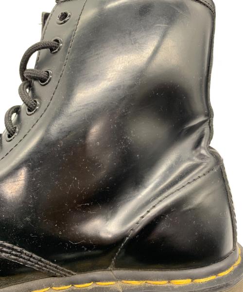 Dr.Martens（ドクターマーチン）Dr.Martens (ドクターマーチン) Needles (ニードルズ) 8ホールブーツ　60周年記念モデル ブラック×パープル サイズ:UK9の古着・服飾アイテム