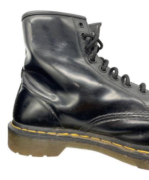 Dr.Martens（ドクターマーチン）Dr.Martens (ドクターマーチン) Needles (ニードルズ) 8ホールブーツ　60周年記念モデル ブラック×パープル サイズ:UK9の古着・服飾アイテム