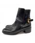 GUCCI (グッチ) レザーショートブーツ ブラック サイズ:6 1/2：7000円