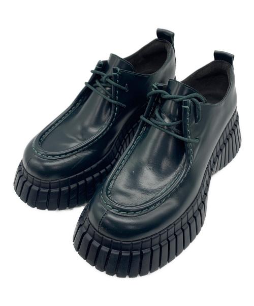 CAMPER（カンペール）CAMPER (カンペール) フラットシューズ グリーン サイズ:39の古着・服飾アイテム