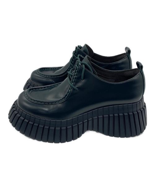 CAMPER（カンペール）CAMPER (カンペール) フラットシューズ グリーン サイズ:39の古着・服飾アイテム