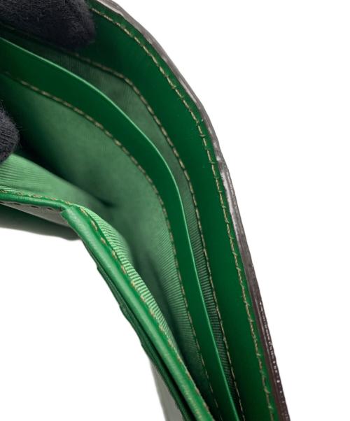 LANVIN COLLECTION（ランバンコレクション）LANVIN COLLECTION (ランバンコレクション) フェリアパース　2つ折り財布 ベージュ×グリーン 未使用品の古着・服飾アイテム