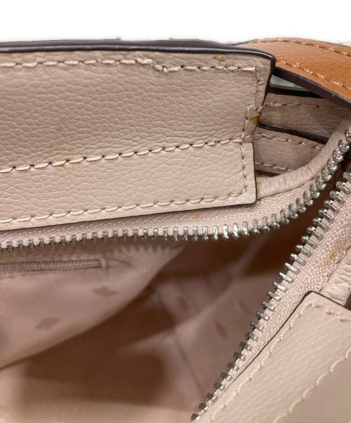 Kate Spade（ケイトスペード）Kate Spade (ケイトスペード) 2WAYショルダーバッグ グレー×ピンクの古着・服飾アイテム