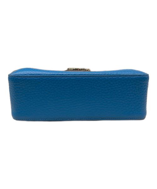 FURLA（フルラ）FURLA (フルラ) 2WAYショルダーバッグ ネイビー×スカイブルーの古着・服飾アイテム