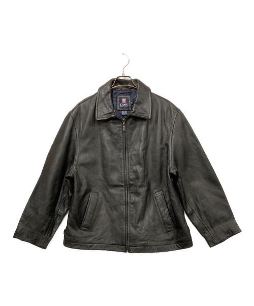 CHAPS RALPH LAUREN（チャップス ラルフローレン）CHAPS RALPH LAUREN (チャップス ラルフローレン) レザージャケット ブラック サイズ:Mサイズの古着・服飾アイテム