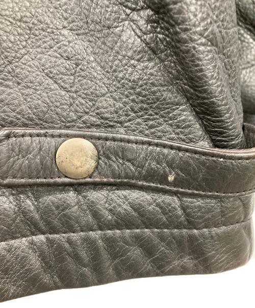 CHAPS RALPH LAUREN（チャップス ラルフローレン）CHAPS RALPH LAUREN (チャップス ラルフローレン) レザージャケット ブラック サイズ:Mサイズの古着・服飾アイテム