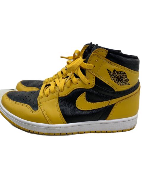 NIKE（ナイキ）NIKE (ナイキ) ハイカットスニーカー イエロー×ブラック サイズ:27.5cmの古着・服飾アイテム