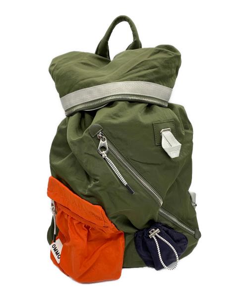 OMMO（オーエムエムオー）OMMO (オーエムエムオー) W FACE BACK PACK グリーンの古着・服飾アイテム