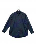 SSZエスエスズィー）の古着「長袖シャツ」｜ネイビー×グリーン