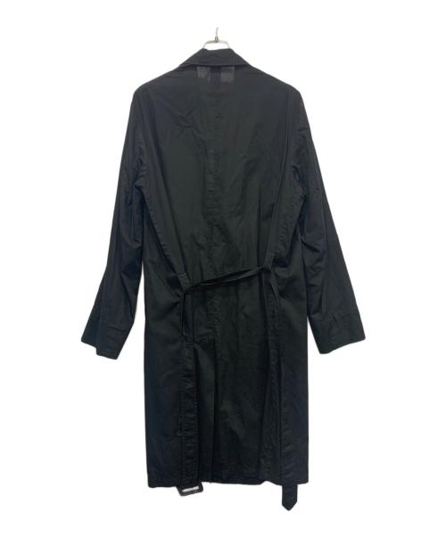 Maison Martin Margiela（メゾンマルタンマルジェラ）Maison Martin Margiela (メゾンマルタンマルジェラ) トレンチコート ブラック サイズ:SIZE 54の古着・服飾アイテム