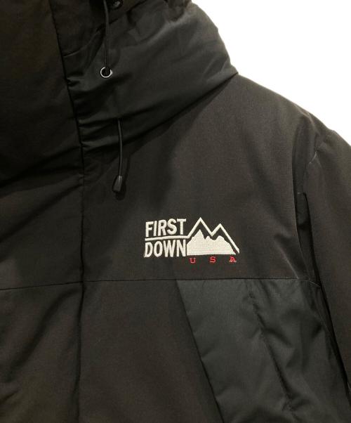 FIRST DOWN（ファーストダウン）FIRST DOWN (ファーストダウン) ダウンジャケット ブラック サイズ:Lサイズの古着・服飾アイテム