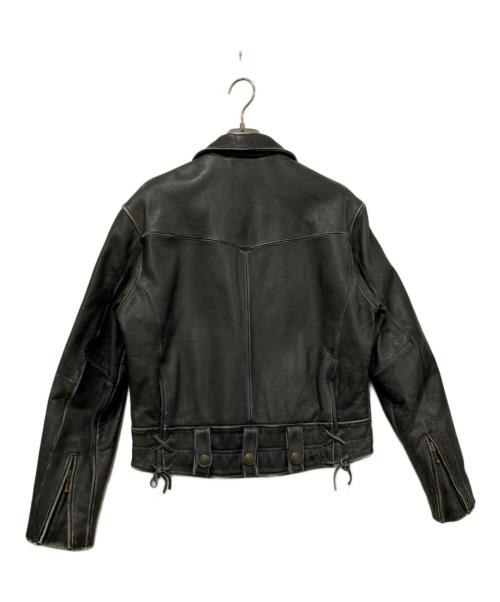 HARLEY-DAVIDSON（ハーレーダビッドソン）HARLEY-DAVIDSON (ハーレーダビッドソン) シングルライダースジャケット ブラック サイズ:Lサイズの古着・服飾アイテム