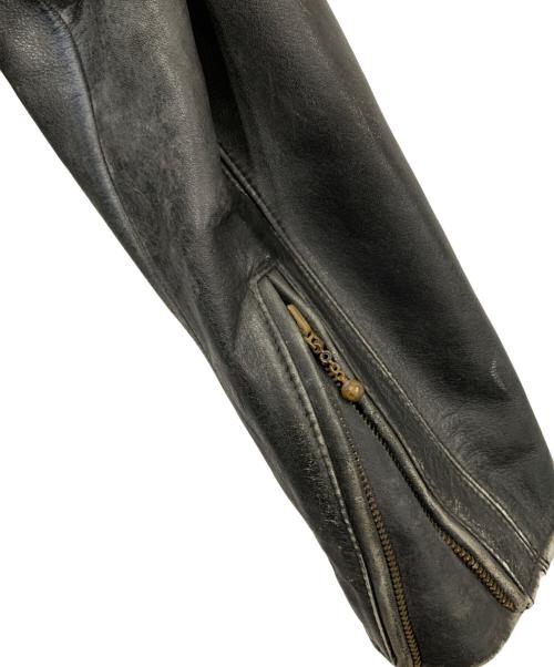 HARLEY-DAVIDSON（ハーレーダビッドソン）HARLEY-DAVIDSON (ハーレーダビッドソン) シングルライダースジャケット ブラック サイズ:Lサイズの古着・服飾アイテム