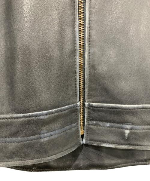 HARLEY-DAVIDSON（ハーレーダビッドソン）HARLEY-DAVIDSON (ハーレーダビッドソン) シングルライダースジャケット ブラック サイズ:Lサイズの古着・服飾アイテム
