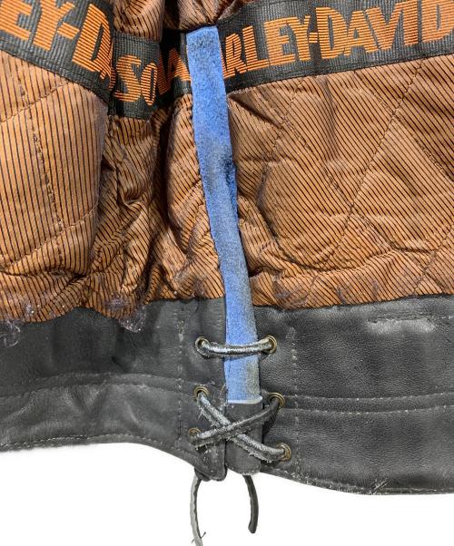 HARLEY-DAVIDSON（ハーレーダビッドソン）HARLEY-DAVIDSON (ハーレーダビッドソン) シングルライダースジャケット ブラック サイズ:Lサイズの古着・服飾アイテム