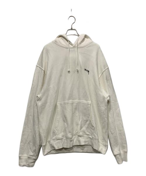 stussy（ステューシー）stussy (ステューシー) プルオーバーパーカー ホワイト サイズ:XXLサイズの古着・服飾アイテム