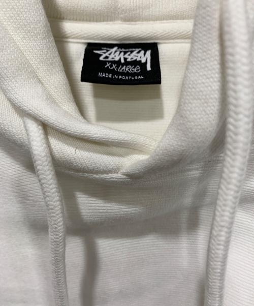 stussy（ステューシー）stussy (ステューシー) プルオーバーパーカー ホワイト サイズ:XXLサイズの古着・服飾アイテム