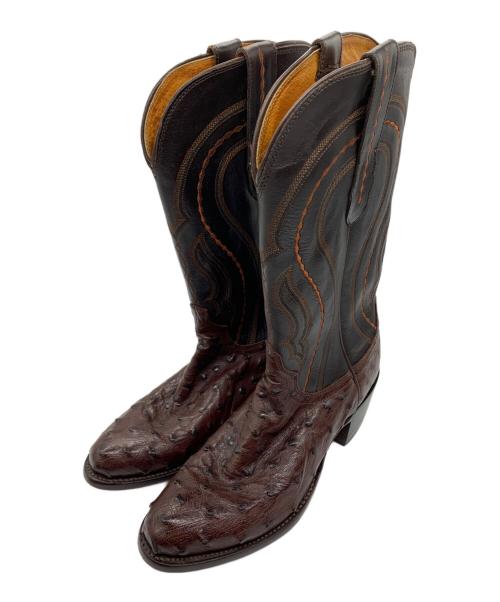 LUCCHESE（ルケーシー）LUCCHESE (ルケーシー) ウェスタンブーツ ブラウン サイズ:SIZE 8の古着・服飾アイテム