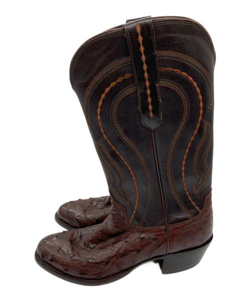 LUCCHESE（ルケーシー）LUCCHESE (ルケーシー) ウェスタンブーツ ブラウン サイズ:SIZE 8の古着・服飾アイテム
