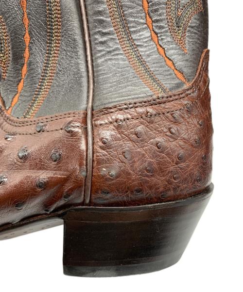 LUCCHESE（ルケーシー）LUCCHESE (ルケーシー) ウェスタンブーツ ブラウン サイズ:SIZE 8の古着・服飾アイテム