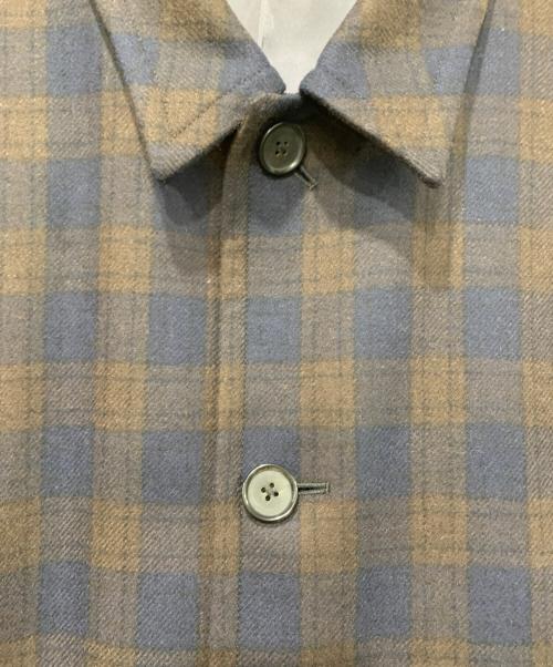 PS Paul Smith（ＰＳポールスミス）PS Paul Smith (ＰＳポールスミス) チェスターコート ブラウン×ネイビー サイズ:Lサイズの古着・服飾アイテム