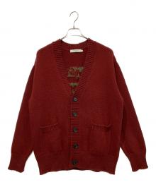 maison kitsune（メゾンキツネ）の古着「カーディガン」｜ワインレッド