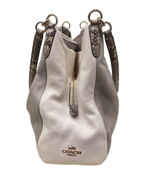 COACH（コーチ）COACH (コーチ) フィービー ショルダーバッグ ホワイト×グレーの古着・服飾アイテム