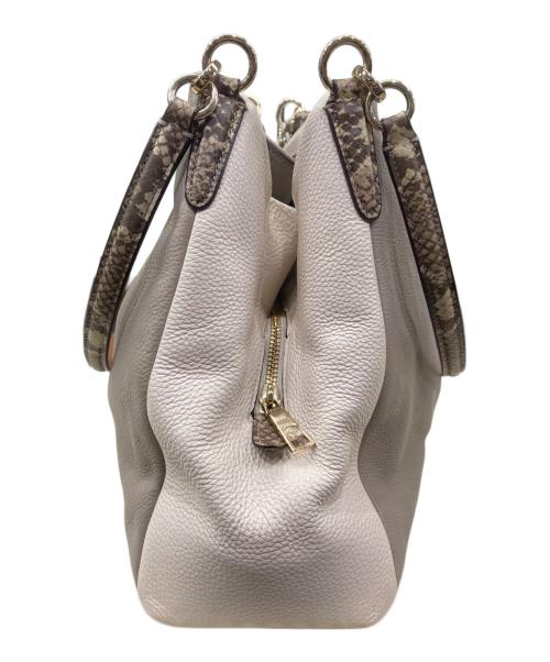 COACH（コーチ）COACH (コーチ) フィービー ショルダーバッグ ホワイト×グレーの古着・服飾アイテム