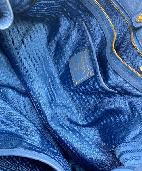 PRADA（プラダ）PRADA (プラダ) ヴィッテロダイノ　トートバッグ ブルーの古着・服飾アイテム