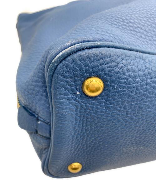 PRADA（プラダ）PRADA (プラダ) ヴィッテロダイノ　トートバッグ ブルーの古着・服飾アイテム