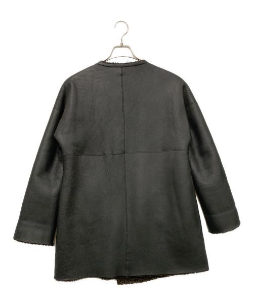 unknown（アンノーン）unknown (アンノウン) リバーシブルムートンコート ブラック×ブラウン サイズ:Freeの古着・服飾アイテム